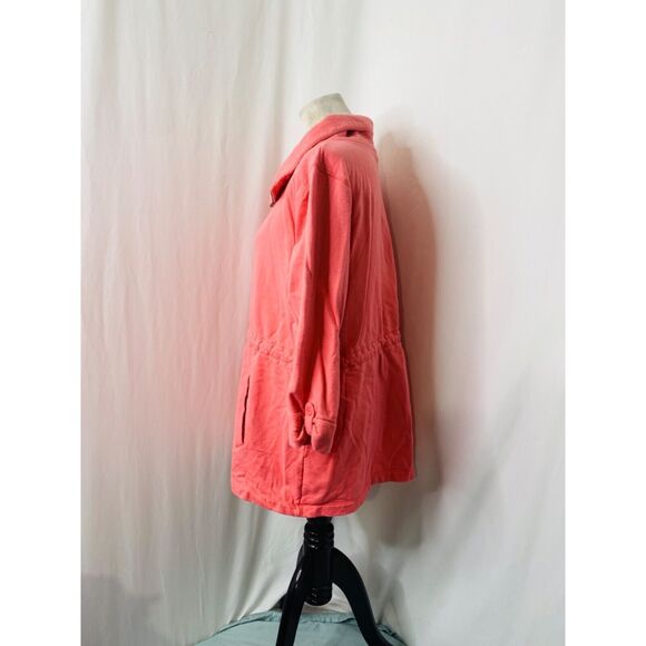 Old Navy Women's Sweatshirt Jacket Pink Long Sleeve Collard Full Zip Size XL - Picture 5 of 9